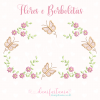 matriz de bordado flores e borboletas