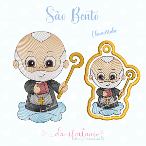 MATRIZ DE BORDADO SAO BENTO DANI FAITANIN SANTINHOS RELIGIOSOS