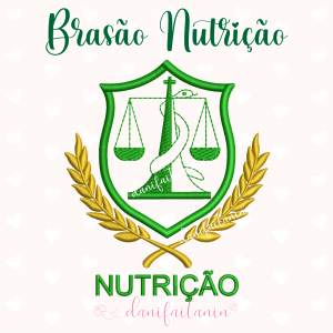 matriz de bordado brasão nutrição dani faitanin