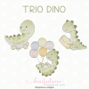 matriz de bordado trio dino pontos rippled dani faitanin
