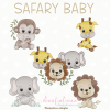 matrizes de bordados safari baby